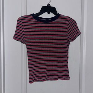 Striped Short Sleeve Top